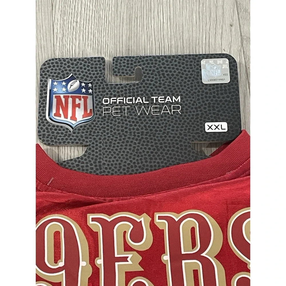 NEW‎ Officially Licensed NFL Dog Jersey - 00 - San Fransisco 49ers - Size XXL